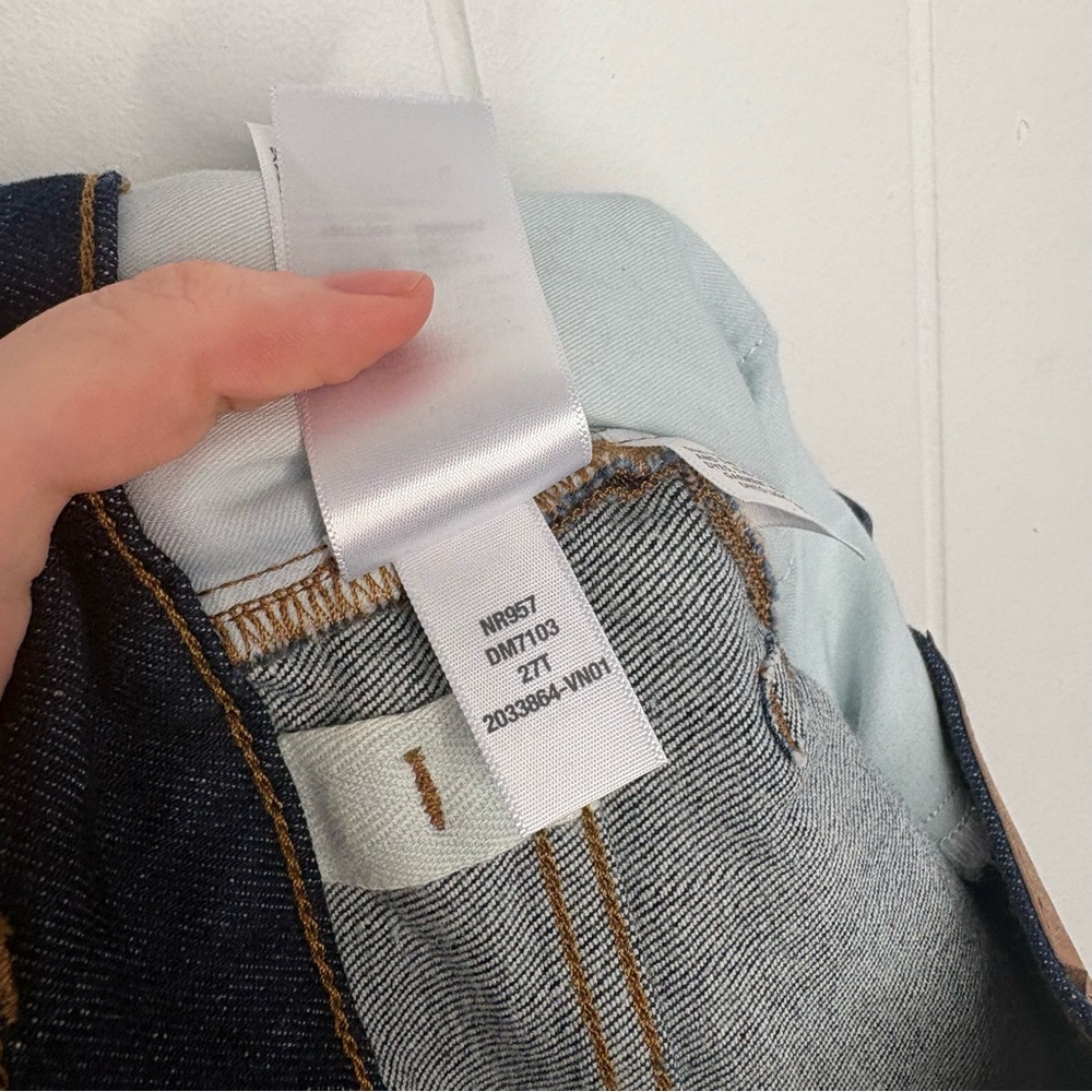 NEW Madewell The Tall '90s Straight Jean Norman Wash Women’s Size 27 Tall Long - Picture 13 of 13